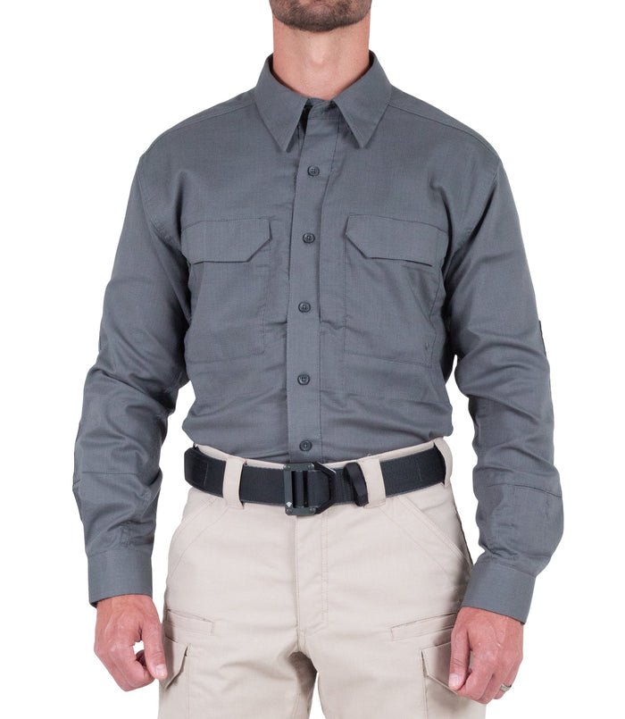 First Tactical Men's V2 Tactical Long Sleeve Shirt / Wolf Grey