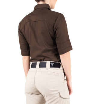 First Tactical Women's V2 Tactical Short Sleeve Shirt - Brown