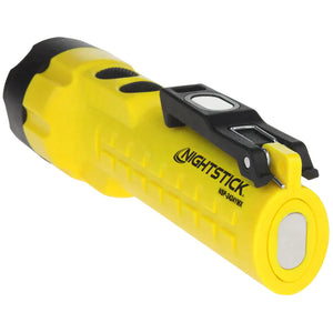 Nightstick - Dual-Light Flashlight w/Dual Magnets - 3 AA (not included) - Yellow