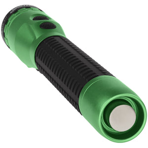 Nightstick - Metal Duty/Personal-Size Dual-Light Flashlight w/Magnet - Li-Ion - Green