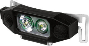 Nightstick - Dual-Light Low Profile Headlamp w/Rear Safety Light - 3 AA - Black