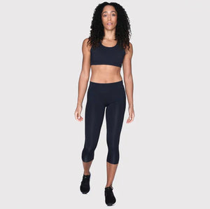 Womens Mid Rise Active Ax 3/4 Compression Tights