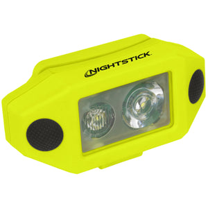 Nightstick - Intrinsically Safe Low-Profile Dual-Light Headlamp w/Zero-Band Mount - 3 AAA - Green - UL913 / ATEX
