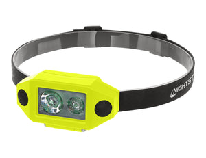 Nightstick - Intrinsically Safe Low-Profile Dual-Light Headlamp - 3 AAA - Green - UL913 / ATEX