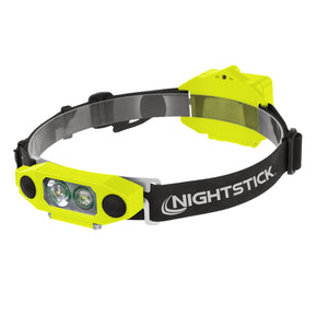Nightstick - DICATA™ Intrinsically Safe Low-Profile Dual-Light Headlamp - 3 AA - Green - UL913 / ATEX