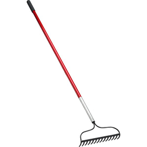 Corona Bow Head Rake, 14 in. Head, 14 Tines, Aluminum Handle