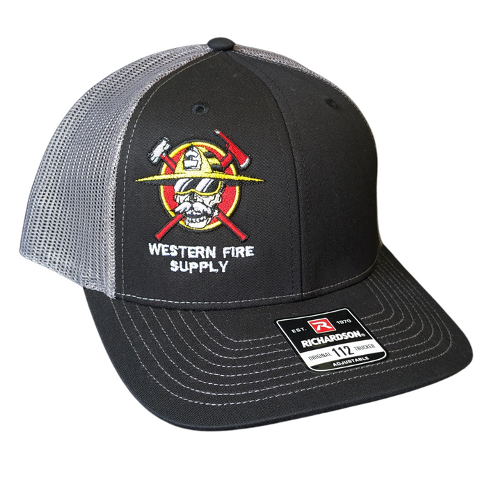 Western Fire Supply Trucker White and Black with Red Logo