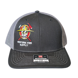Western Fire Supply Trucker White and Black with Red Logo