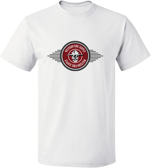 Western Fire Supply Tee - White with Red and Black Logo