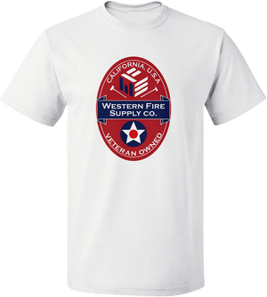 Western Fire Supply Tee White/Red Logo