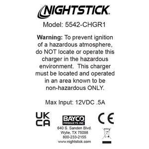 Nightstick - Snap-in Rapid Charger - XPR-5542GMX