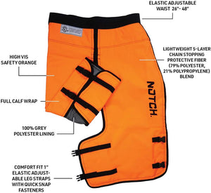 Notch Chaps With Calf Wrap Around
