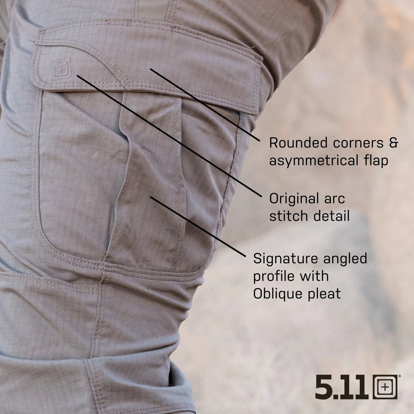 Peak Performance Men Outdoor Rugged Cargo Trouser Pants Relaxed Fit Khaki S