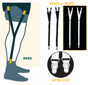 Hero's Pride - Shirt Holders Adjustable w/ Button Clasp Y-Style Strap