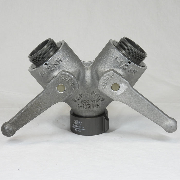 C&S Supply Female Inlet with 2 X 1 1/2" Male Outlets