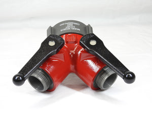 C&S Supply Gated Wye with 2 1/2" Female NST (NH) Inlet and Two 1 1/2" Male Outlets