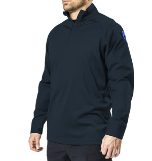 Elbeco UFX™ Bold Long Sleeve Zip Mock Neck Patrol Shirt — UFX™ Tactical Uniforms