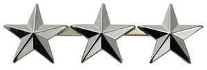 3 STARS, 2 POSTS & CLUTCH BACKS, PAIRS, 1/2" HIGH