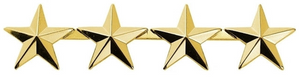PAIR - 4 STARS, 2 POSTS & CLUTCH BACKS, PAIRS, 1/2" HIGH
