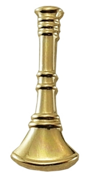 LT, 1 BUGLE, 2 POSTS & CLUTCH BACKS, PAIRS, 3/4" HIGH