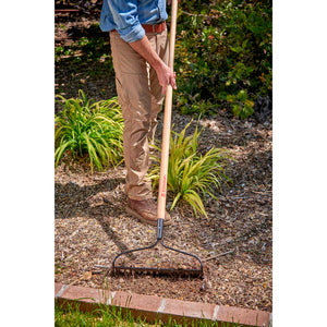 Corona Bow Head Rake, 16 in. Head, 16 Tines, Ash Hardwood Handle