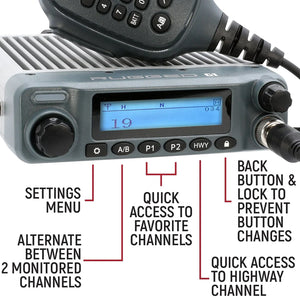 Rugged Radios Radio Kit - Rugged G1 ADVENTURE SERIES Waterproof GMRS Mobile Radio with Antenna