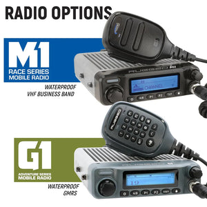 Rugged Radios Can-Am Commander and Late Model Maverick Complete Communication Kit with Intercom and 2-Way Radio - Dash Mount- STX Stereo, G1 GMRS Radio