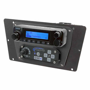 Rugged Radios Yamaha YXZ 1000R Complete Communication Kit with Intercom and 2-Way Radio- 696 Plus Intercom, M1 VHF Business Band Radio