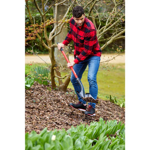 Corona Square Point Shovel, 15-Gauge, 12. in Head, 48 in. Fiberglass Handle