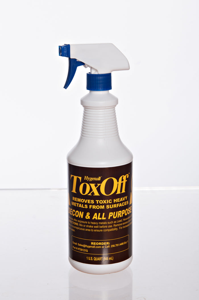 Hygenall® ToxOff™ Wipe on, Wipe off, Surface/Equipment Cleaner and Decontamination, ok to spray on PPE