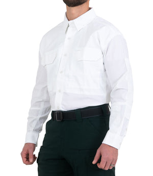 First Tactical Men's V2 Tactical Long Sleeve Shirt / White