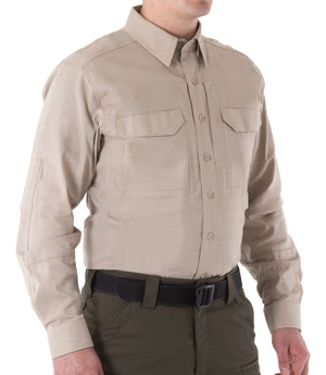First Tactical Men's V2 Tactical Long Sleeve Shirt / Khaki