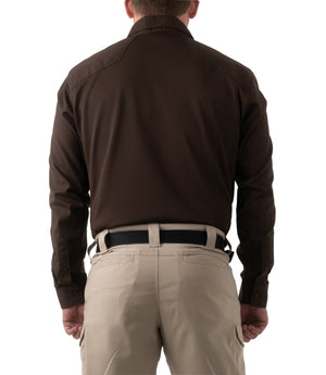 First Tactical Men's V2 Pro Performance L/S Shirt / Kodiak Brown