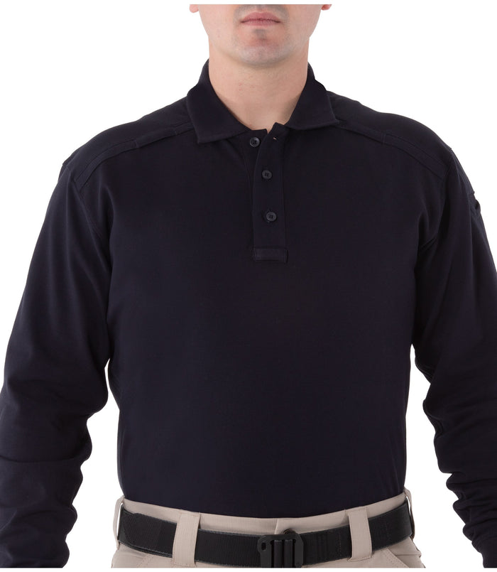 First Tactical Men's Cotton Long Sleeve Polo