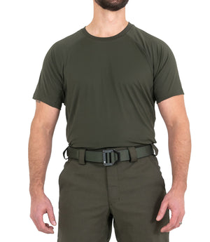 Front of Men’s Performance Short Sleeve T-Shirt in OD Green