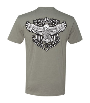 Back of LOTF Eagle T-Shirt in Stone