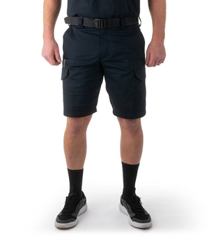 Front of Men's Cotton Station Cargo Short in Navy