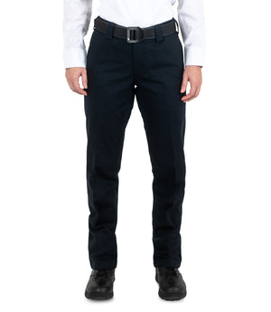 Front of Women's Cotton Station Pant in Midnight Navy