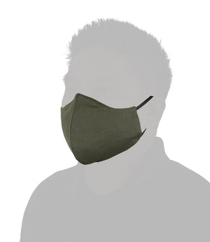 Front of V2 Pro Duty Mask in OD Green