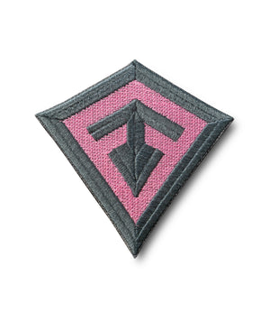 Front of Spearhead Patch in Pink