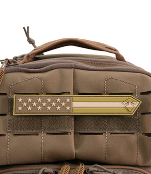 USA Nametape Patch in Coyote on Bag