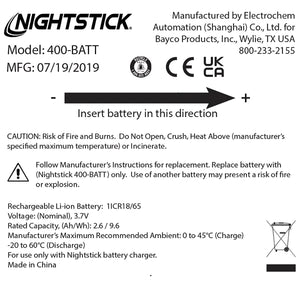 Nightstick - Replacement Li-Ion Battery - TAC-400/500 Series