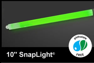 10" SnapLight® Flare Alternative (with bi-pod) - case of 40 (4 inners of 10, unfoiled) Green