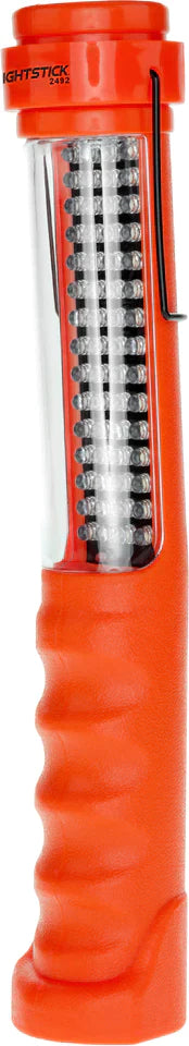 Nightstick - Multi-Purpose Floodlight/Spotlight w/Adjustable Hanger - NiMh - Red