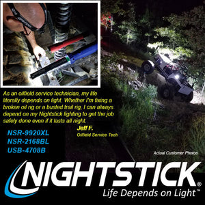 Nightstick - Adjustable Beam USB Headlamp - Li-Ion - Black