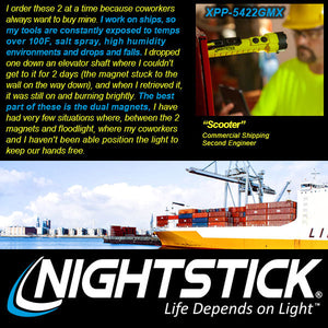 Nightstick - Dual-Light Flashlight with Dual Magnets
