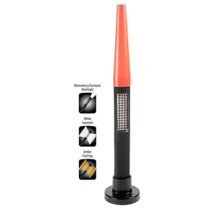 Nightstick - Polymer Safety Light Kit - NSP-1174/1160-BASE/1260-RCONE - 4 AA - Black