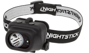 Nightstick - Dual Light Headlamp w/White Spot / White Flood - 3 AAA - Black