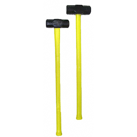 Fire Hooks Unlimited Sledge Hammer, Yellow Fiberglass Handle