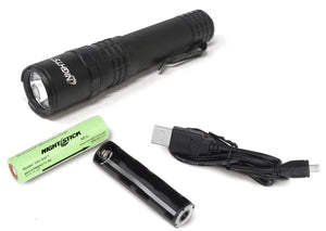 Nightstick - Metal USB Tactical Flashlight - Li-Ion - Black